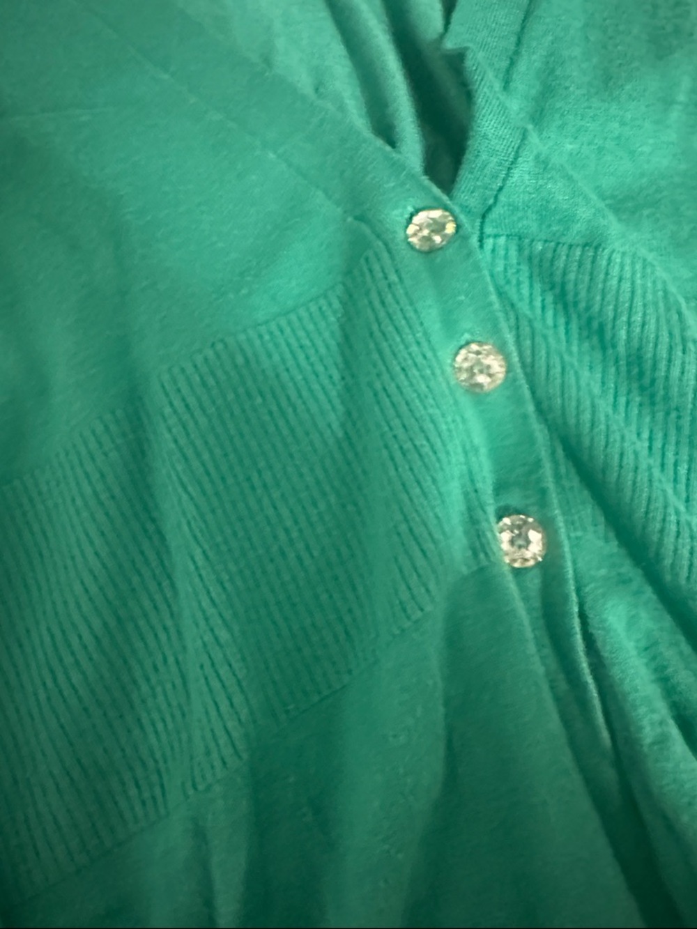 New York & Company Emerald Green Sweater Top - Picture 3 of 7